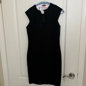 V neck work dress